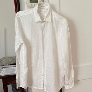 Classic White Button-Down Shirt